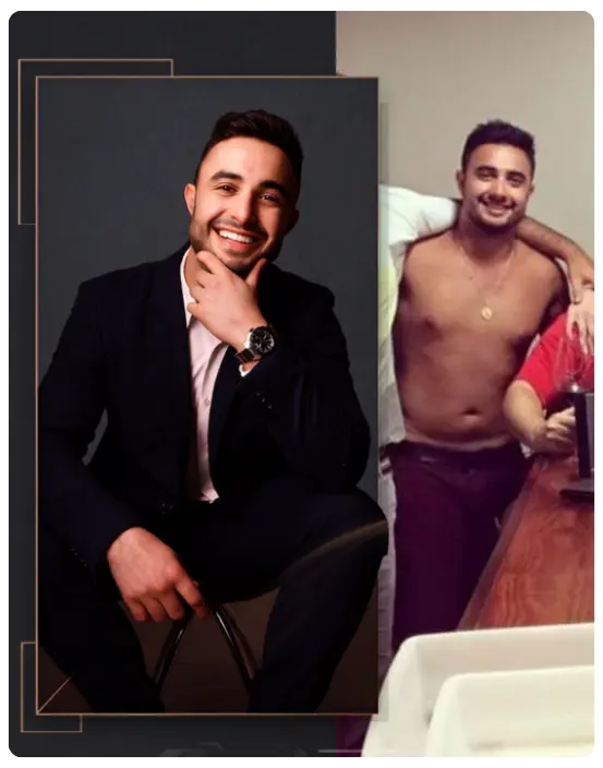 Dr. Gustavo Duarte em diferentes momentos de sua trajetória pessoal e profissional